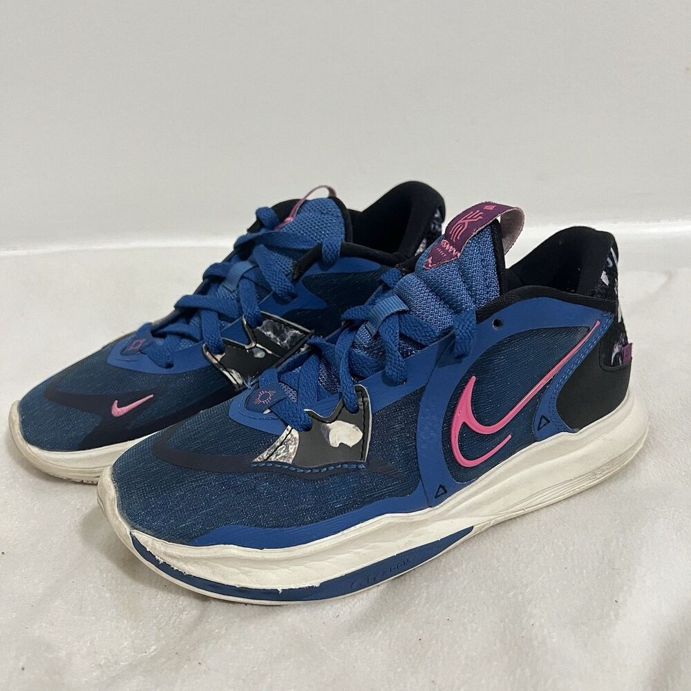 Nike Kyrie Girls Sneakers Size 4.5 Blue Marina Basketball Sport Outdoor High Top